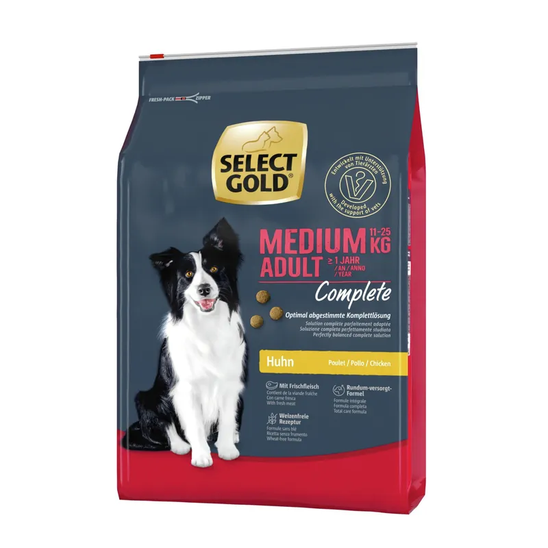 Select Gold Adult Medium Huhn/Truthahn 4 kg Versand Am Gleichen Tag
